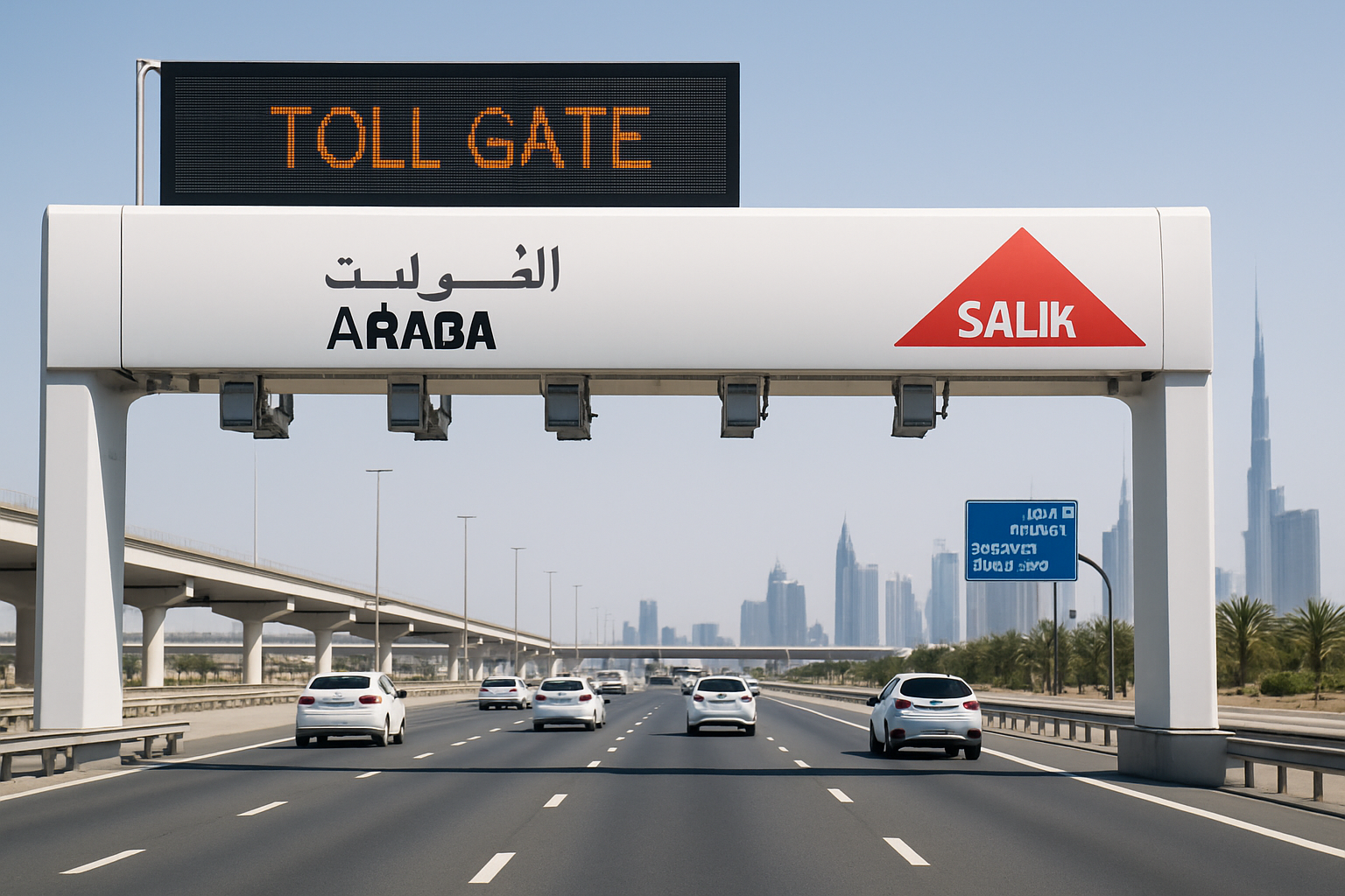 State-of-the-art toll collection system on a Dubai highway